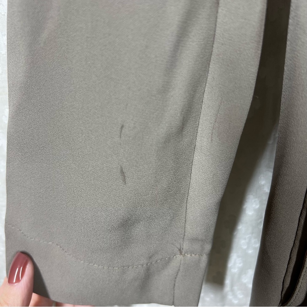 Aritzia Babaton Taupe Light Academia Flowy Quincy‎ Tie Waist Lightweight Jacket - Picture 3 of 9